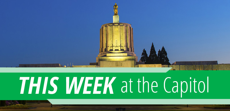This Week at the Capitol image of the Oregon capitol building